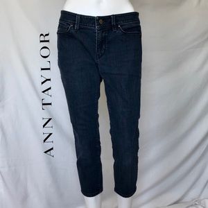 Ann Taylor 3/4 Length Dark-Wash Modern Fit Jeans